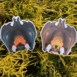 Bat Pins &amp; Stickers